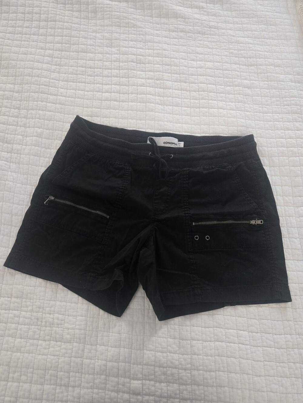Women's Black Sonoma Stretch Waist Shorts 8